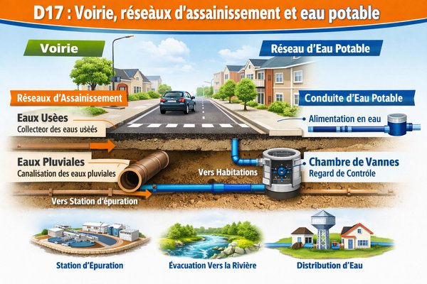 Domaine d'agrément D17 - Études VRD, voirie et réseaux divers